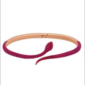 Swarovski Pink Cuff Bracelet !!💖💓💞🐍